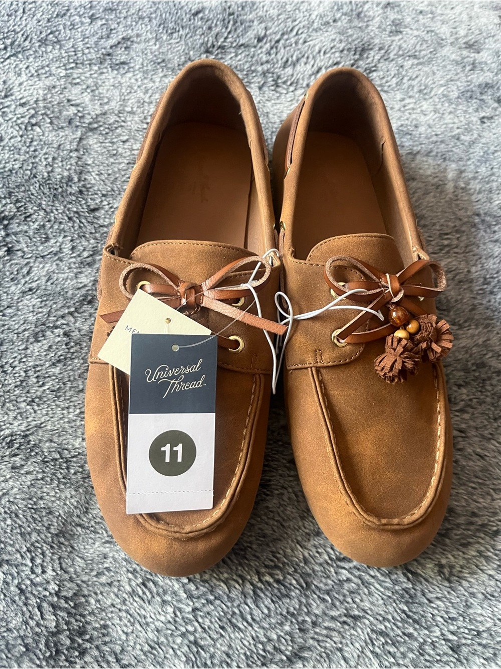 Universal Thread  Brown Suede Tassel Moccasin Loafers